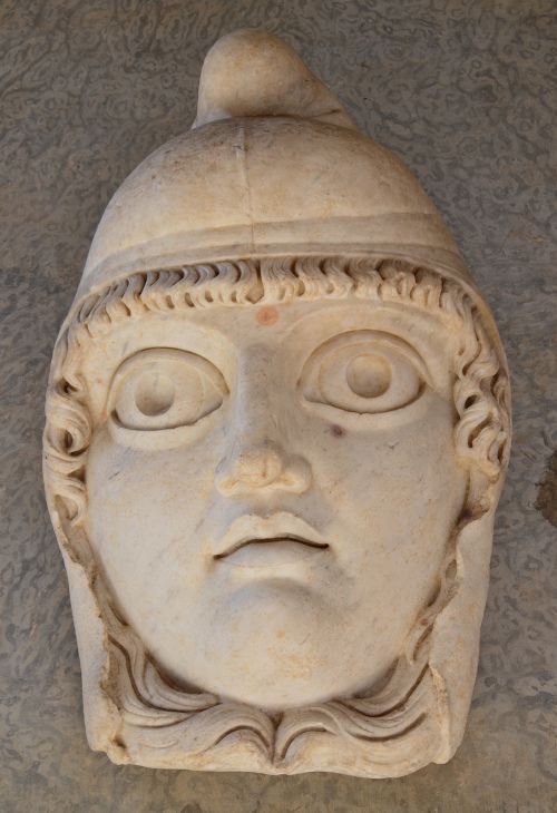 Protome of Attis from the South Theatre (Odeum) at Hadrian's Villa, Cortile del Belvedere, Vatican Museums. Image © Carole Raddato.